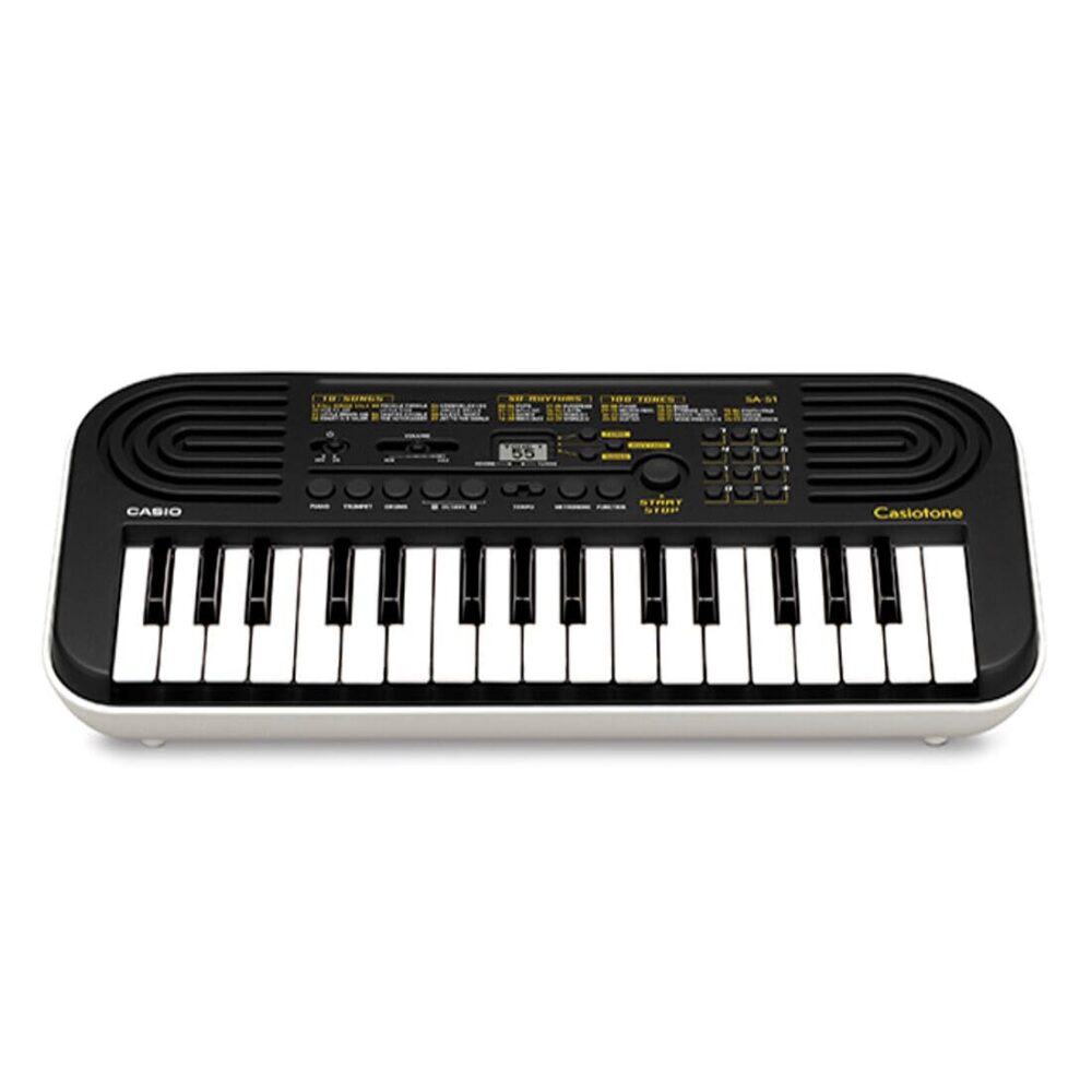 Alternative view of Casiotone Mini Keyboard SA-51 with Piano tones, Black