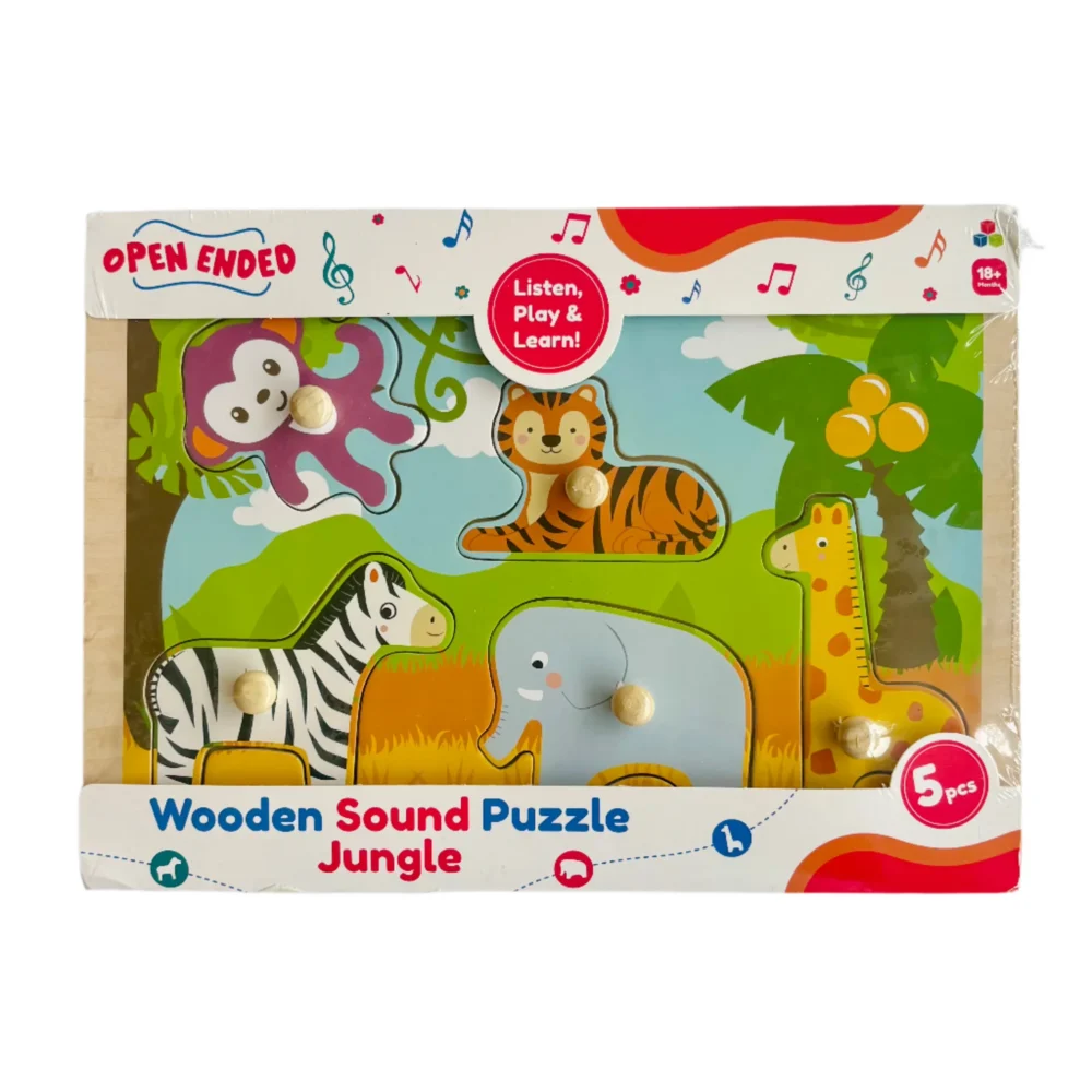 Wooden Sound Puzzle - Jungle