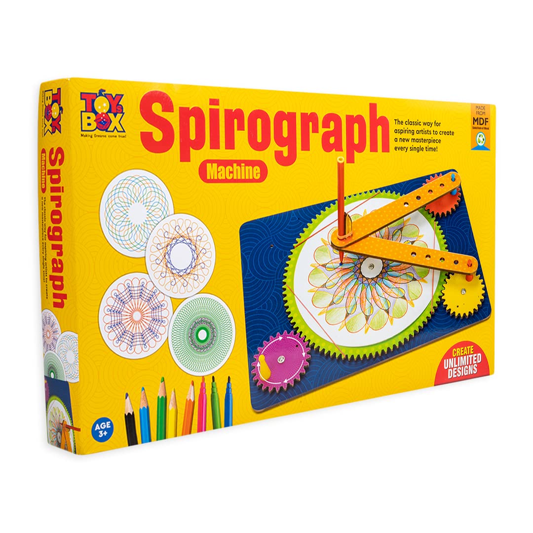 Age : 6+ Years Spirograph Machine A Fun Drawing Tool Art & Craft DIY Kit - Image 3