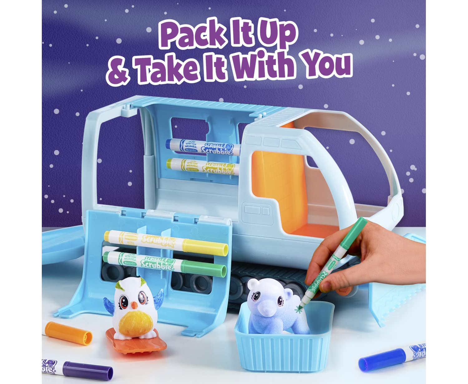 Age : 3 Years+ Crayola Scribble Scrubbie Pets Arctic Snow Explorer - Image 7