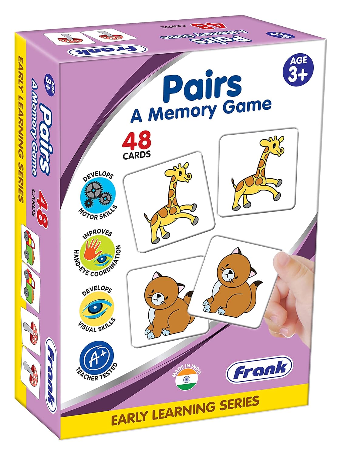 Age 3+ Frank Pairs, A Memory Game -48 Cards- Early Learner Matching Picture Card Game with Images - Image 3