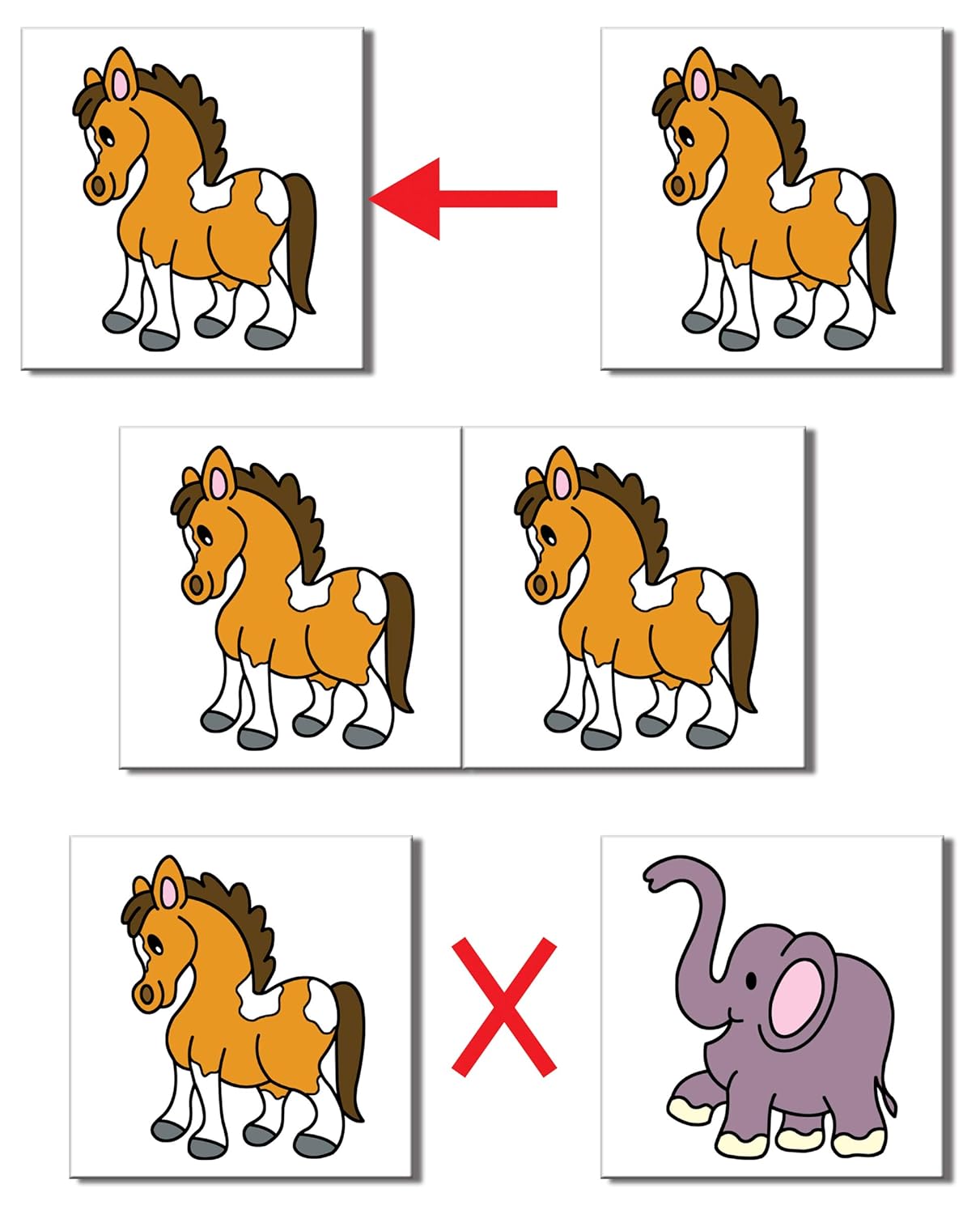 Age 3+ Frank Pairs, A Memory Game -48 Cards- Early Learner Matching Picture Card Game with Images - Image 5