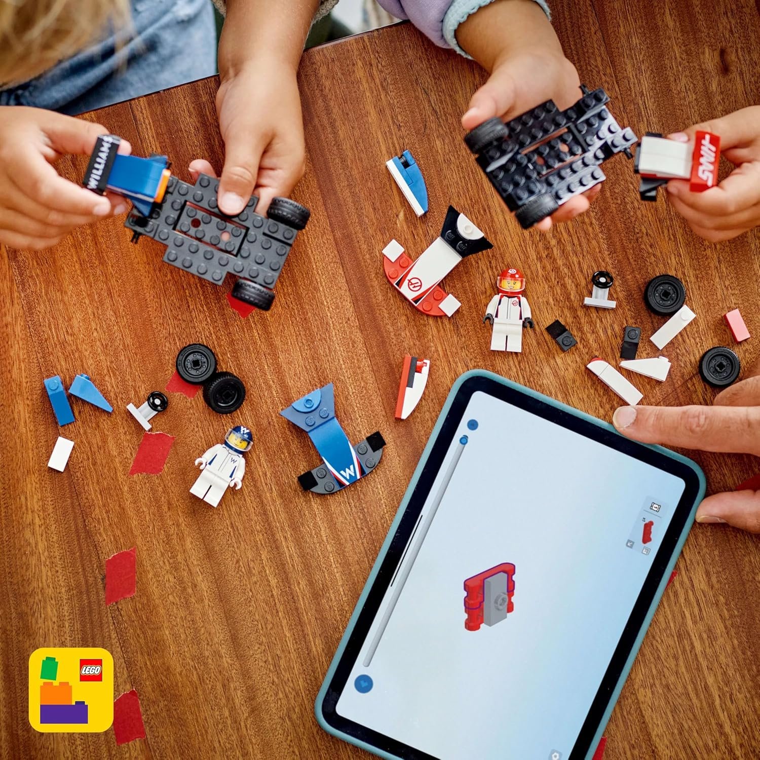 Age : 4 Years+ Lego 60464 City F1 Williams Racing & Haas F1 Race Cars (92 Pieces) - Image 4