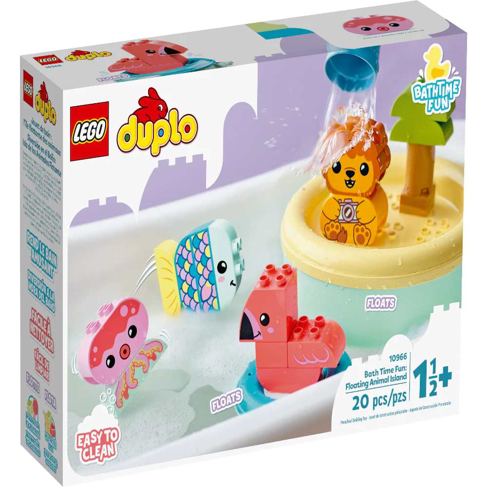 Age : 18 Months+ LEGO 10966 Duplo Bath Time Fun Floating Animal Island - Image 9