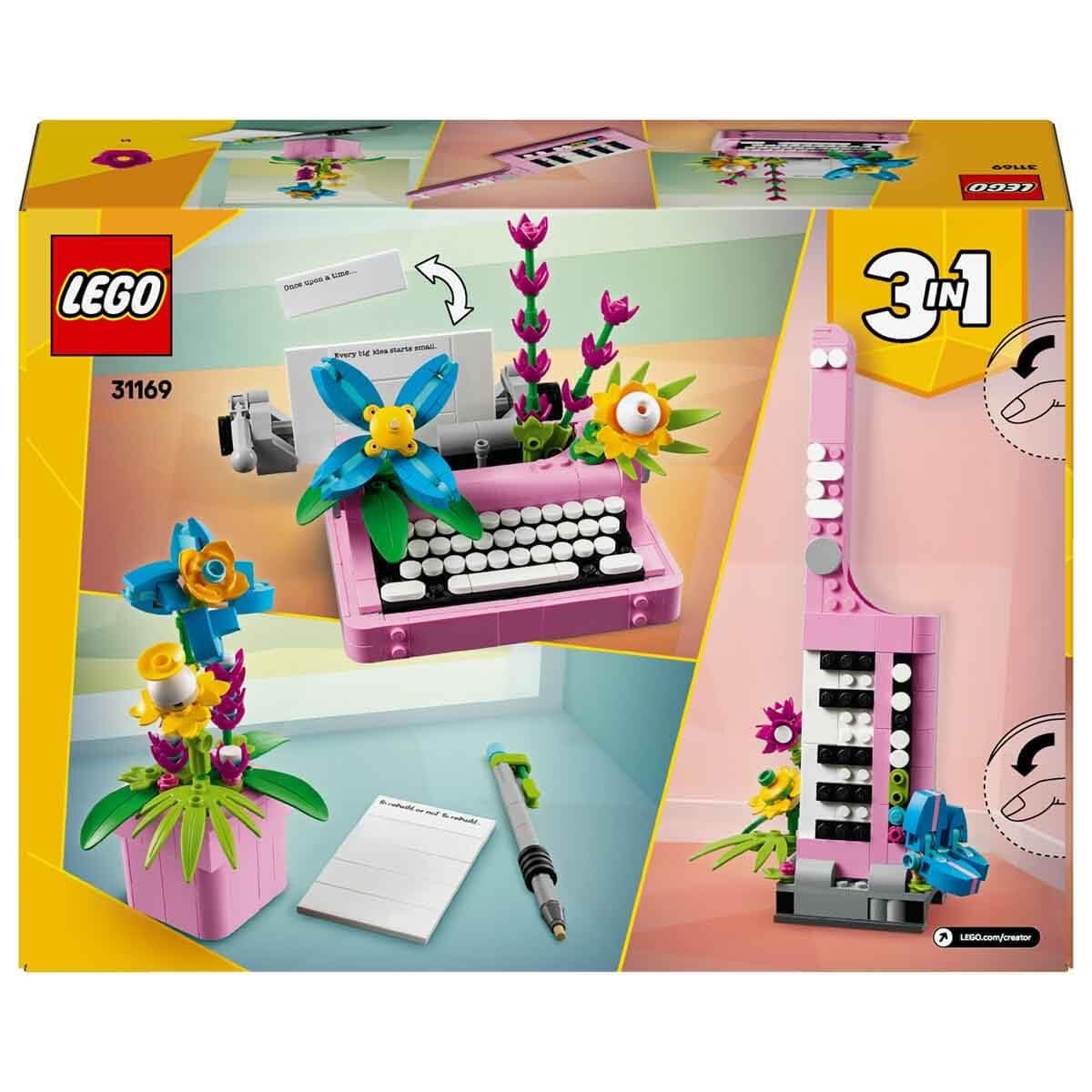 Age : 8 Years+ Lego 31169 Creator Typewriter With Flowers (363 Pieces) - Image 7