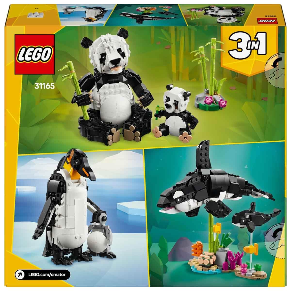 Age : 8 Years+ Lego 31165 Creator Wild Animals Panda Family (626 Pieces) - Image 7
