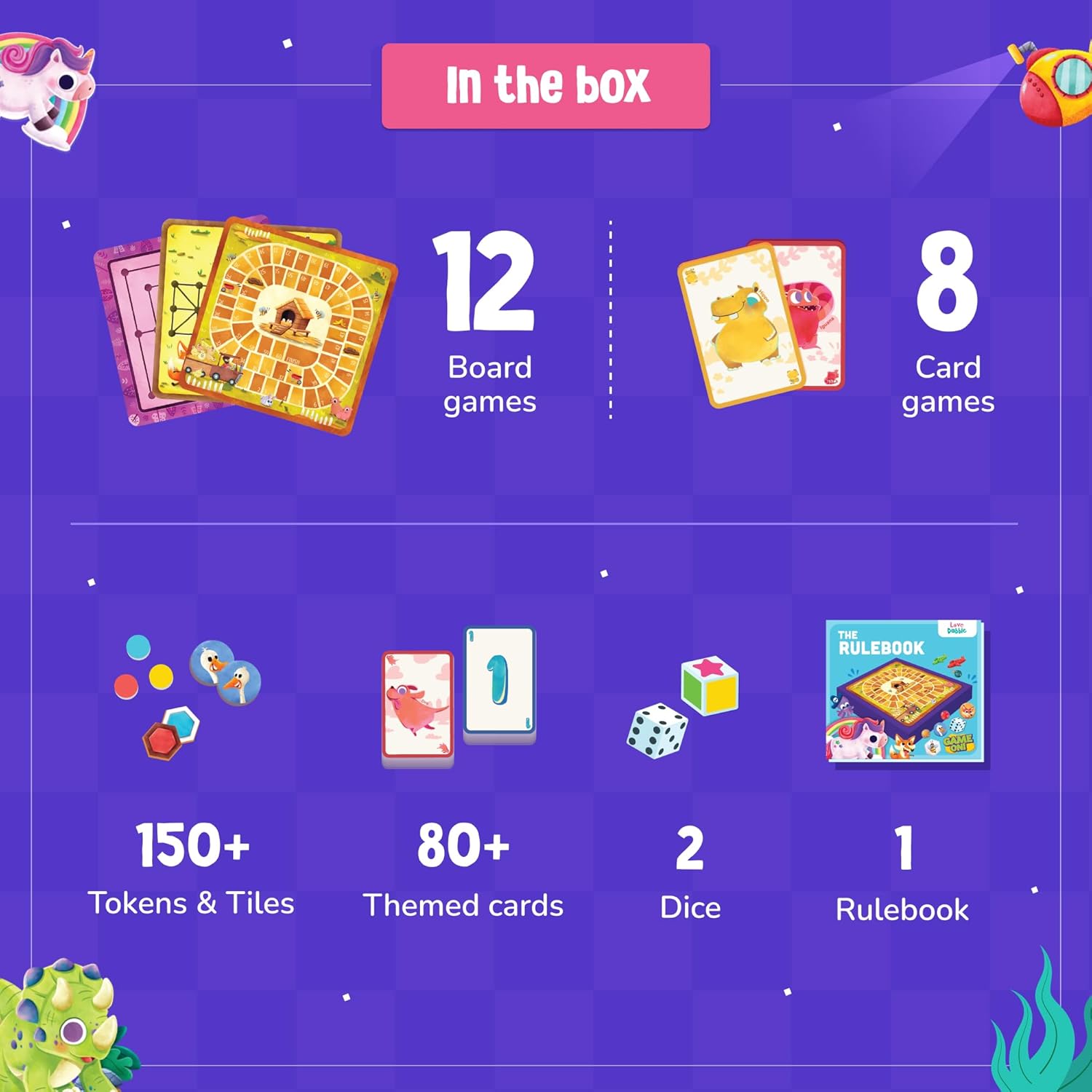 LoveDabble 20 in 1 Board Games for Family & Kids: Dive into Strategy & Enjoy Classics Like Ludo, Chess, Plus New Hits Like Marching Forward & Bee Quick! - Image 2