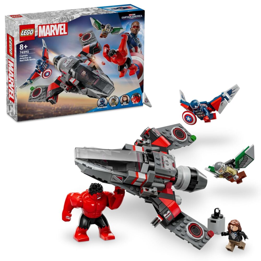 Lego 76292 Super Heroes Marvel Captain America Vs. Red Hulk Battle