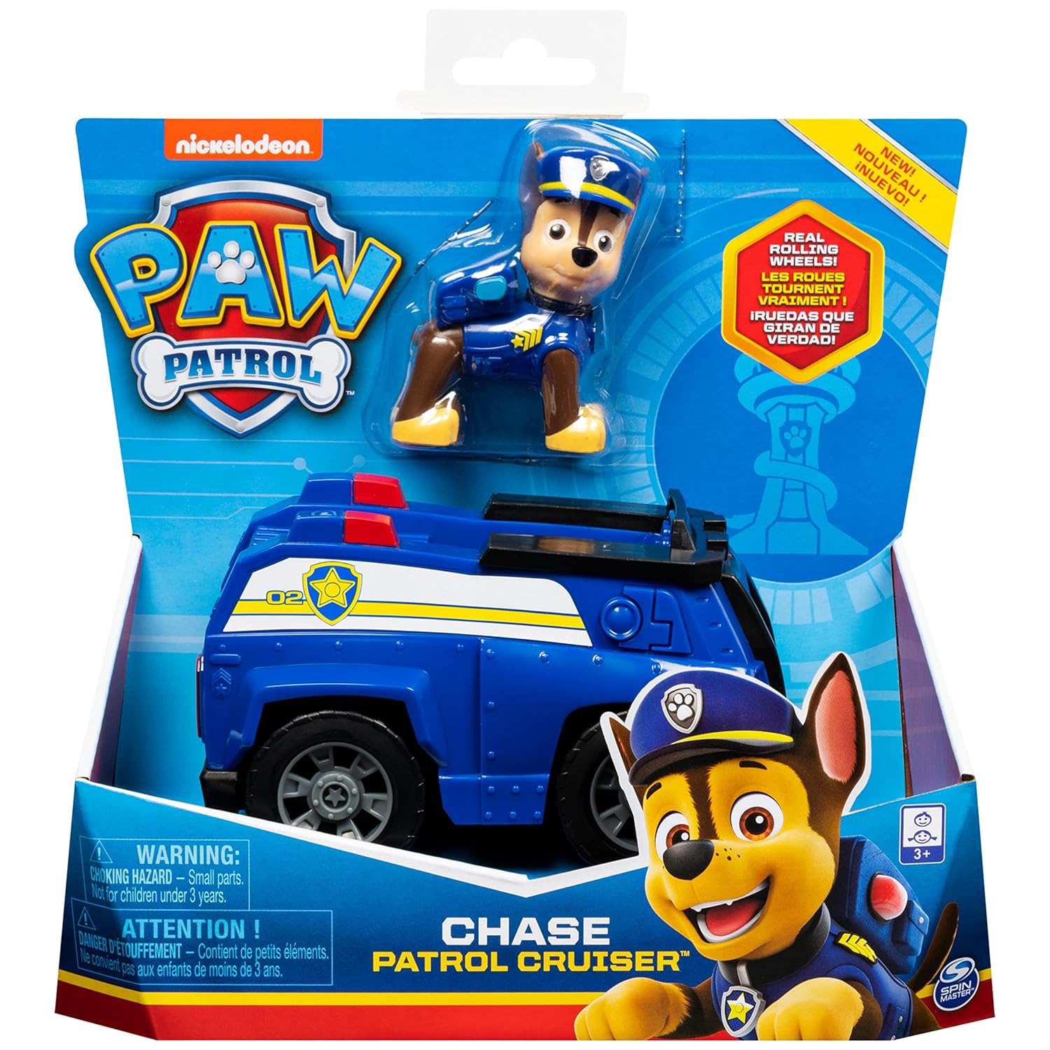 Paw Patrol Chase Patrol Cruiser Vehicle With Collectible Figure