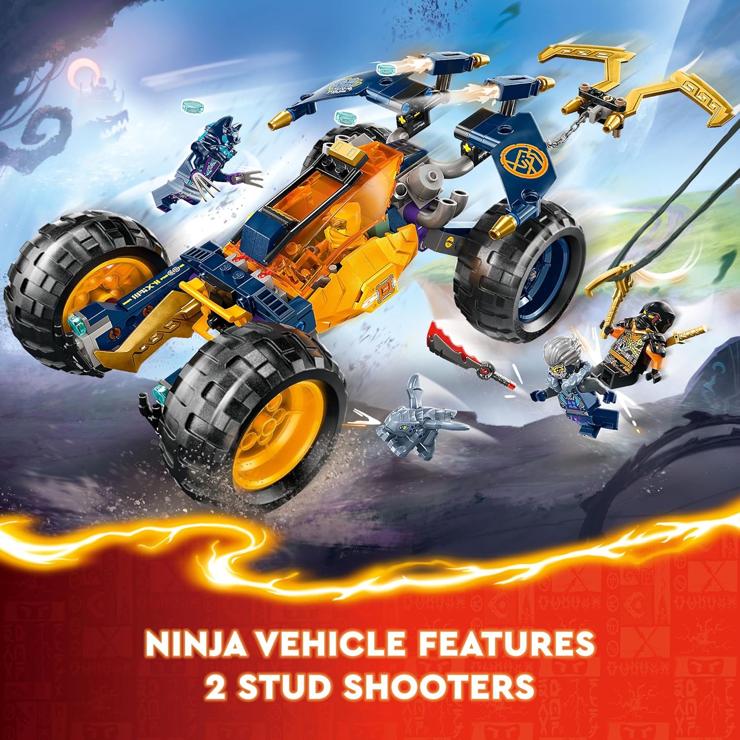 Age : 7 Years+ Lego 71811 Ninjago Arin's Ninja Off-Road Buggy Car (267 Pieces) - Image 6