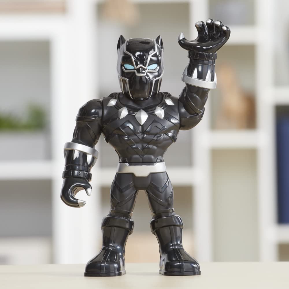 Super Hero Adventures Playskool Heroes Marvel Mega Mighties Black Panther Collectible 10" Action Figure, - Image 6