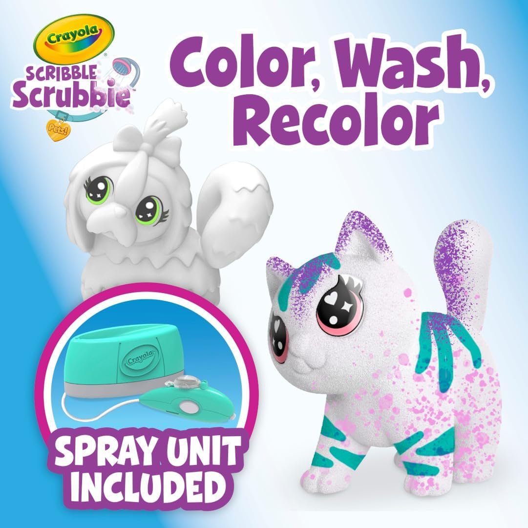 Age : 3 Years+ Crayola Scribble Scrubbie Pets Spray Boutique Play Set - Image 5