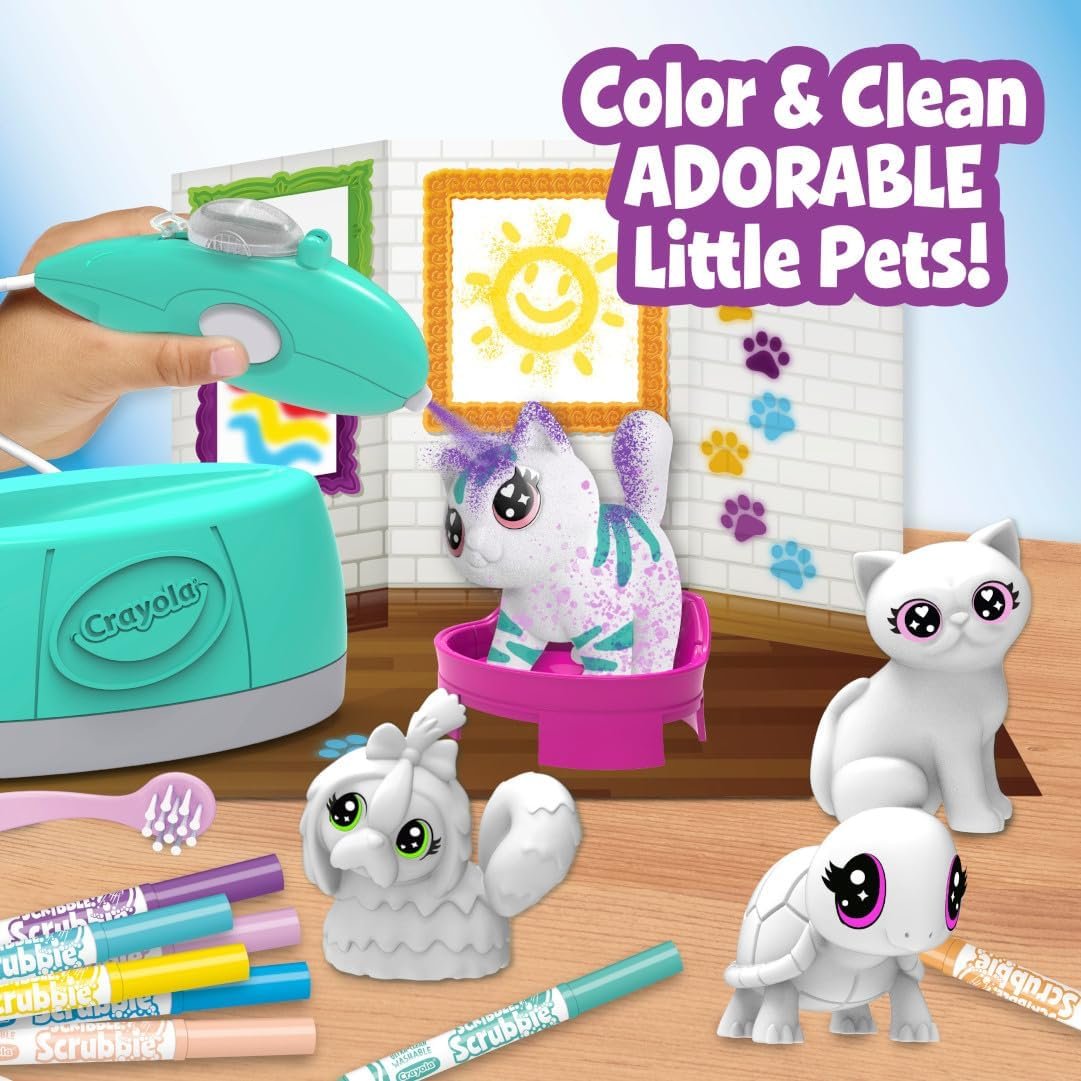 Age : 3 Years+ Crayola Scribble Scrubbie Pets Spray Boutique Play Set - Image 3