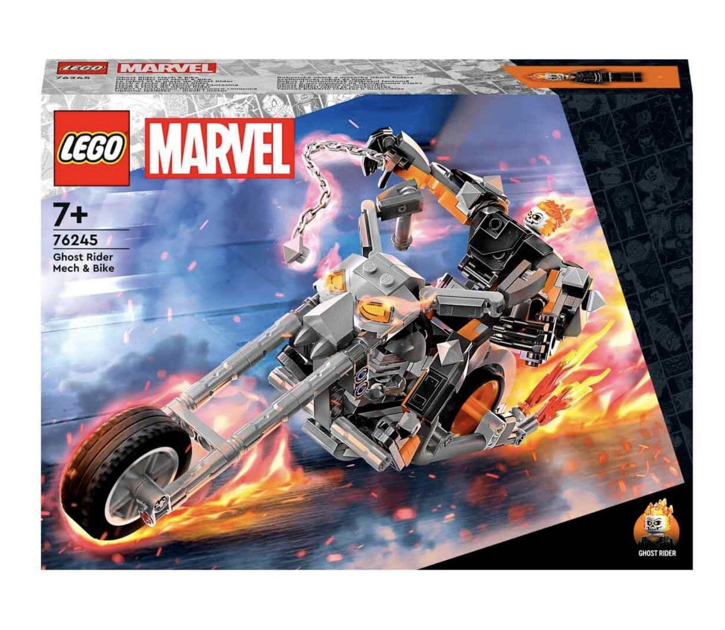 LEGO 76245 Super Heroes Ghost Rider Mech & Bike (264 Pcs) - Image 9