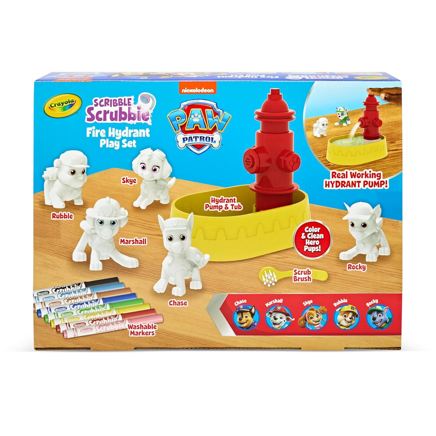 Crayola Scribble Scrubbie PAW Patrol Fire Hydrant Play Set - Image 7