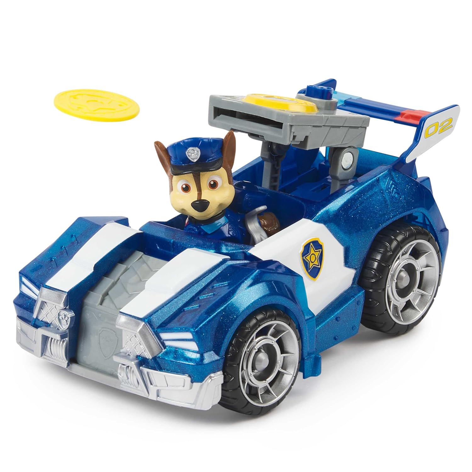 Paw Patrol The Mighty Movie, Chase Car with Skye Airplane Toy with Mighty Pups Action Figure, Lights and Sounds - Image 3