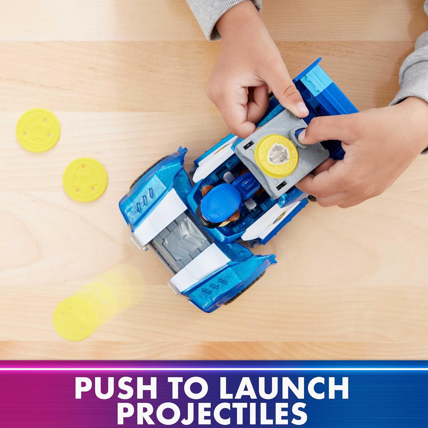 Paw Patrol The Mighty Movie, Chase Car with Skye Airplane Toy with Mighty Pups Action Figure, Lights and Sounds - Image 8