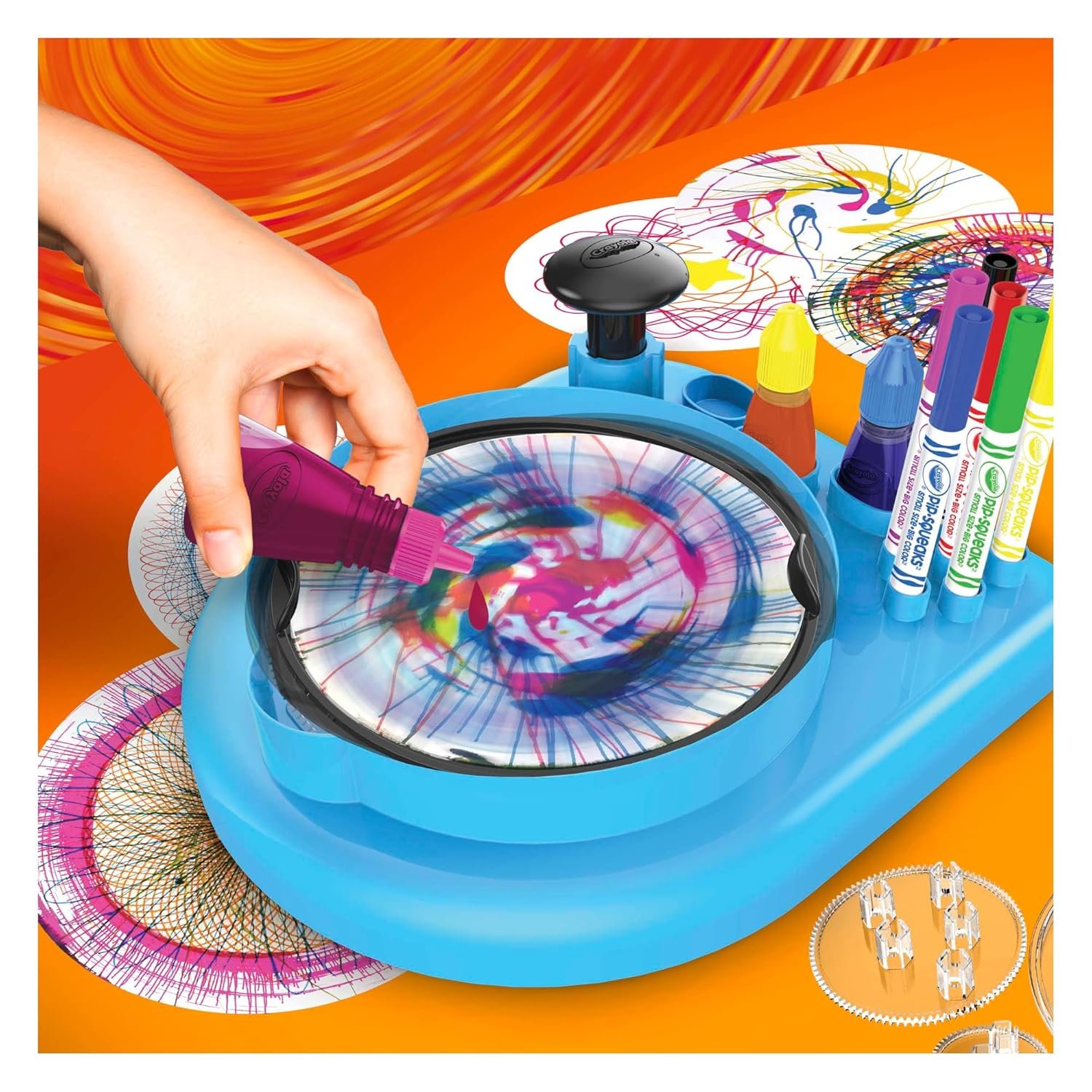 Age : 6 Years+ Crayola Spin & Spiral Art Station 2.0 - Image 3