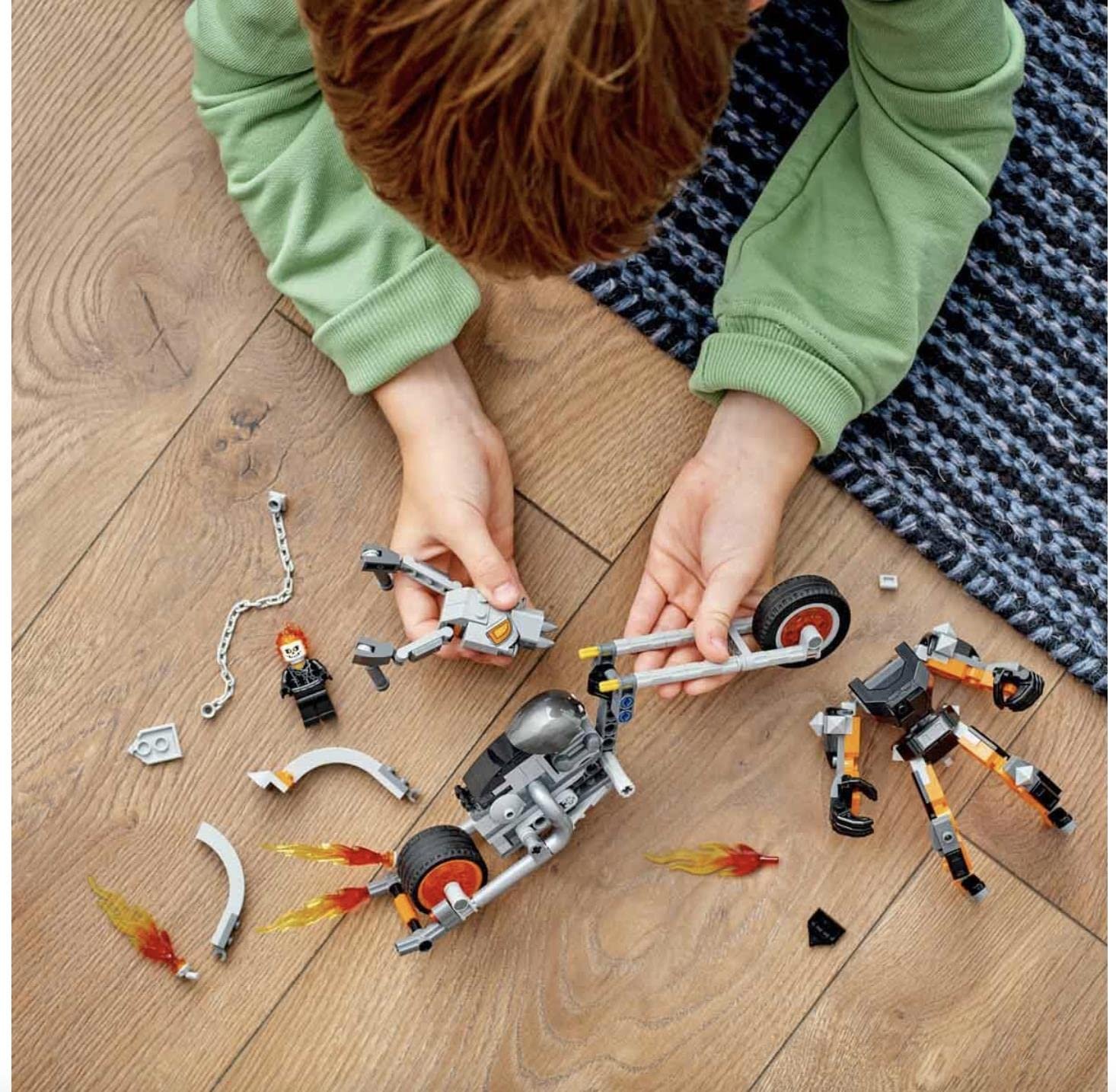LEGO 76245 Super Heroes Ghost Rider Mech & Bike (264 Pcs) - Image 5