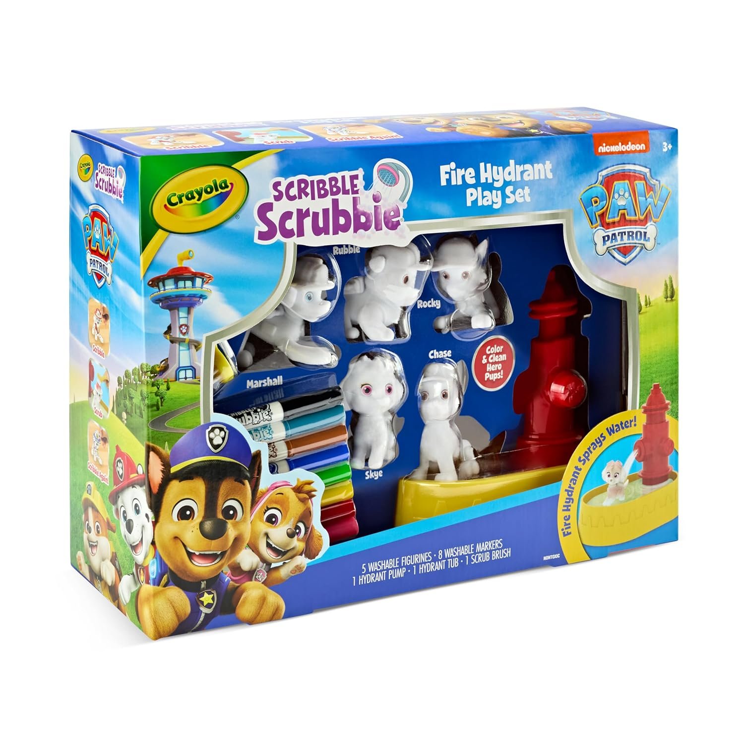 Crayola Scribble Scrubbie PAW Patrol Fire Hydrant Play Set - Image 9