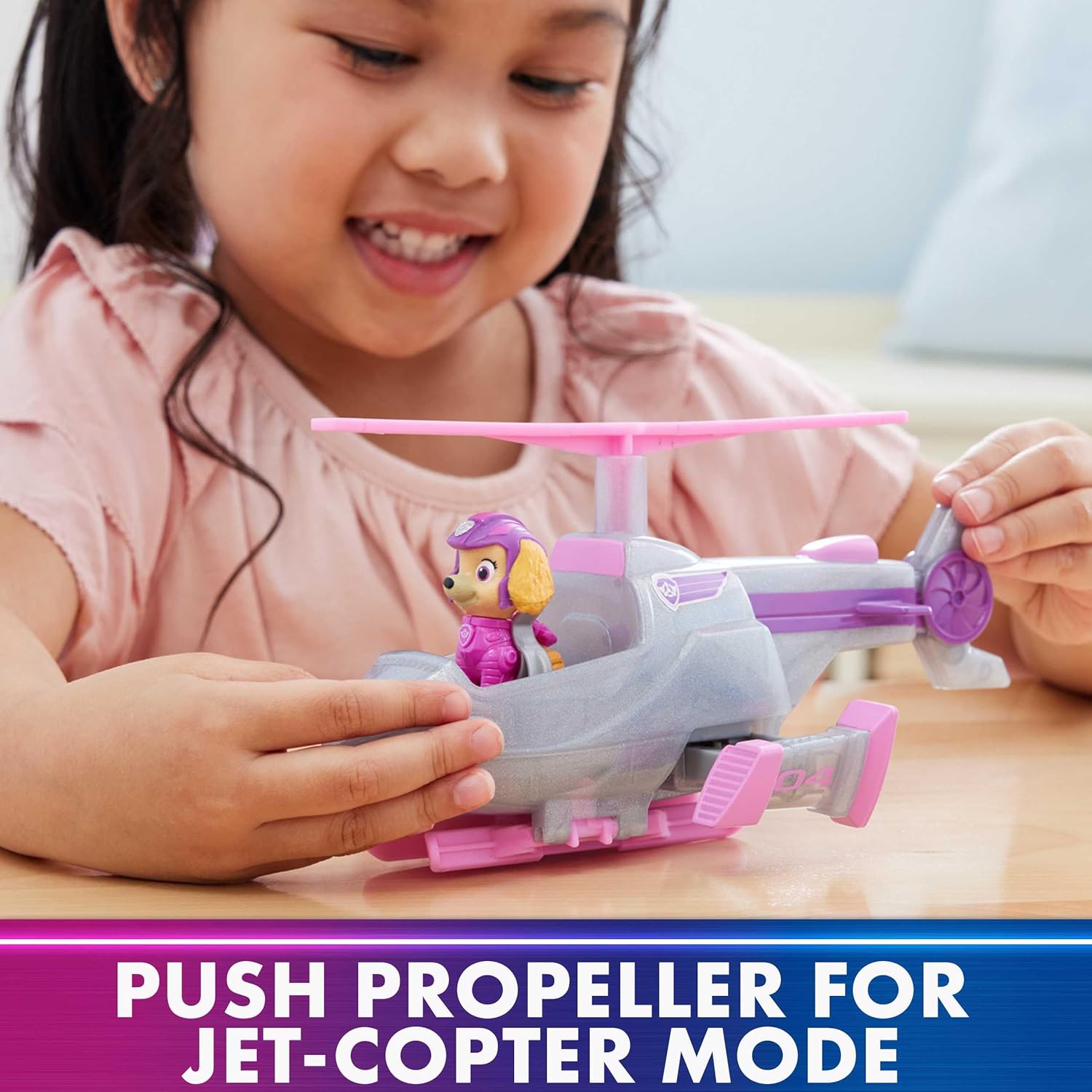Paw Patrol The Mighty Movie, Chase Car with Skye Airplane Toy with Mighty Pups Action Figure, Lights and Sounds - Image 7