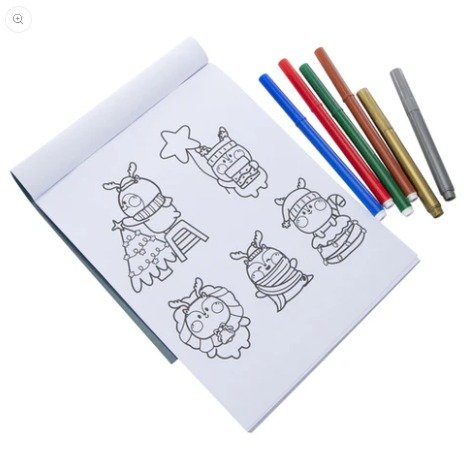 Age : 6 Years+ Too Cute Christmas Coloring Kit - Image 3