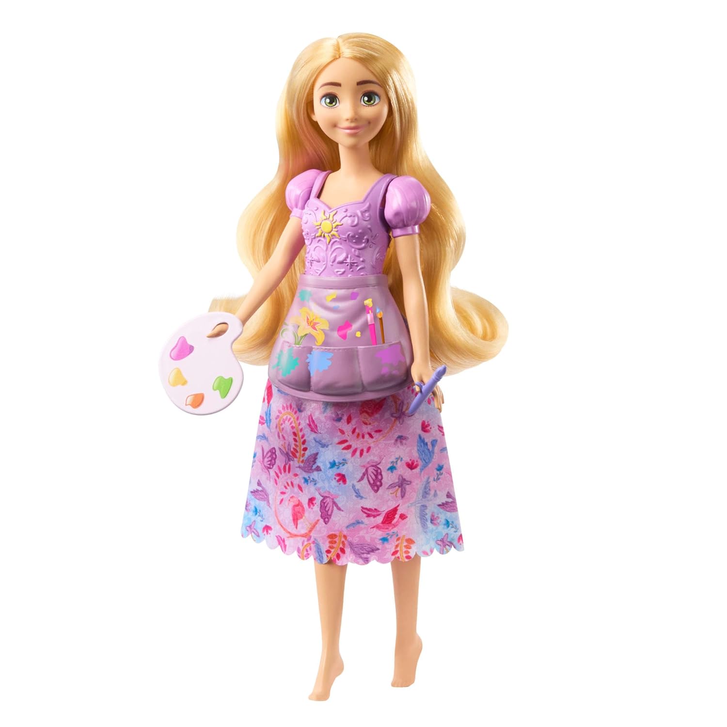 Disney Princess 2-in-1 Stories Rapunzel Fashion Doll with 2 Snap-On Bodices, 2 Skirts & 9 Accessories - Image 4