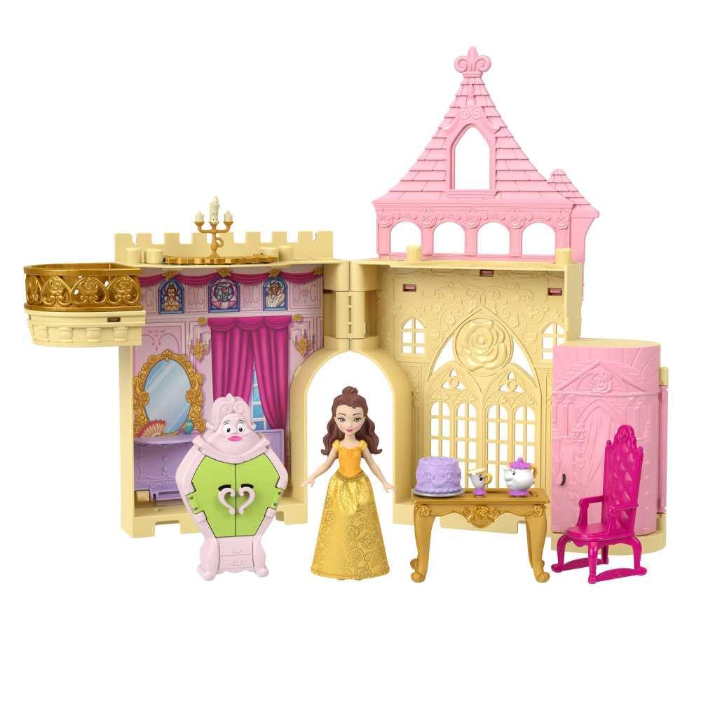Disney Princess Mattel Toys, Storytime Stackers Belle's Castle, Stackable Doll House with Small Doll & 9 Pieces, Inspired by The Disney Movie - Image 7