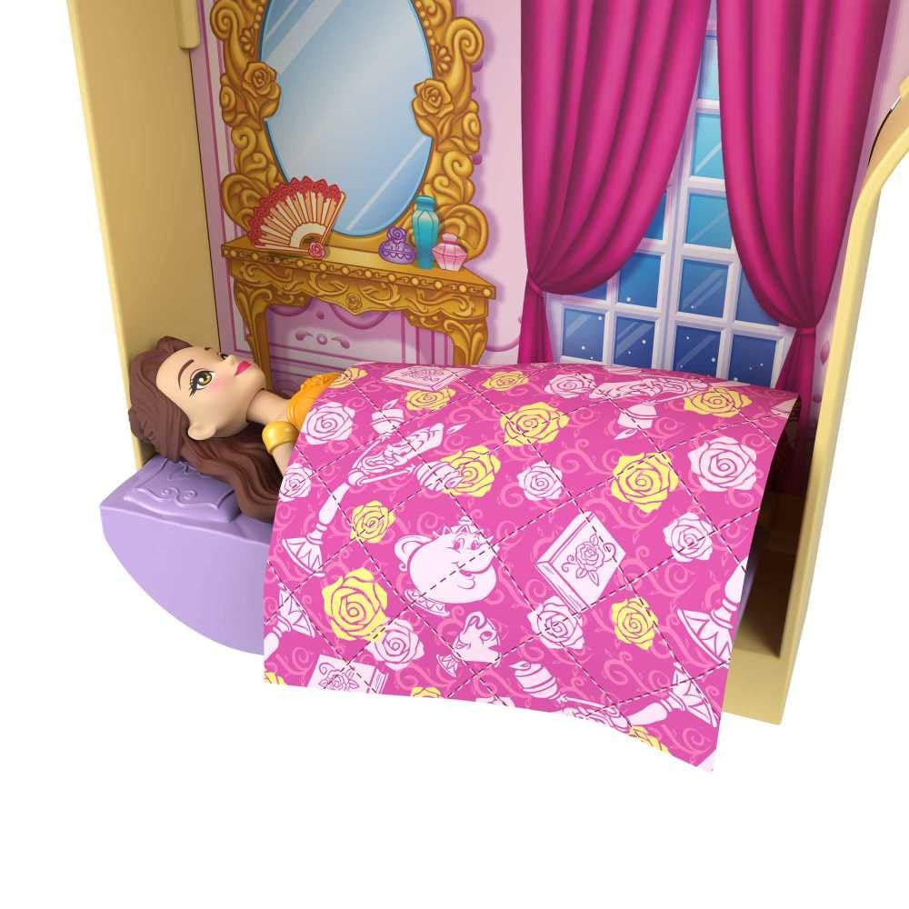 Disney Princess Mattel Toys, Storytime Stackers Belle's Castle, Stackable Doll House with Small Doll & 9 Pieces, Inspired by The Disney Movie - Image 4
