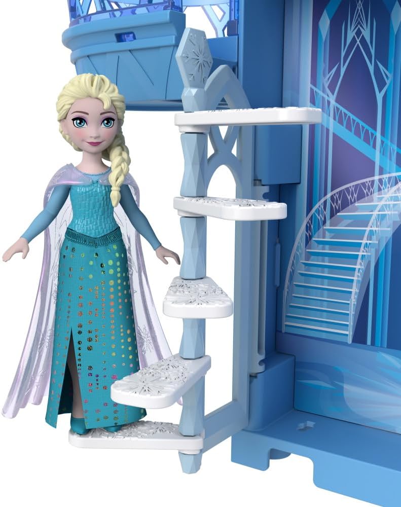 Disney Frozen Storytime Stackers Elsas Ice Palace Stackable Castle Doll House with Small Doll & 8 Pieces, Inspired by The Disney Frozen Movies - Image 3