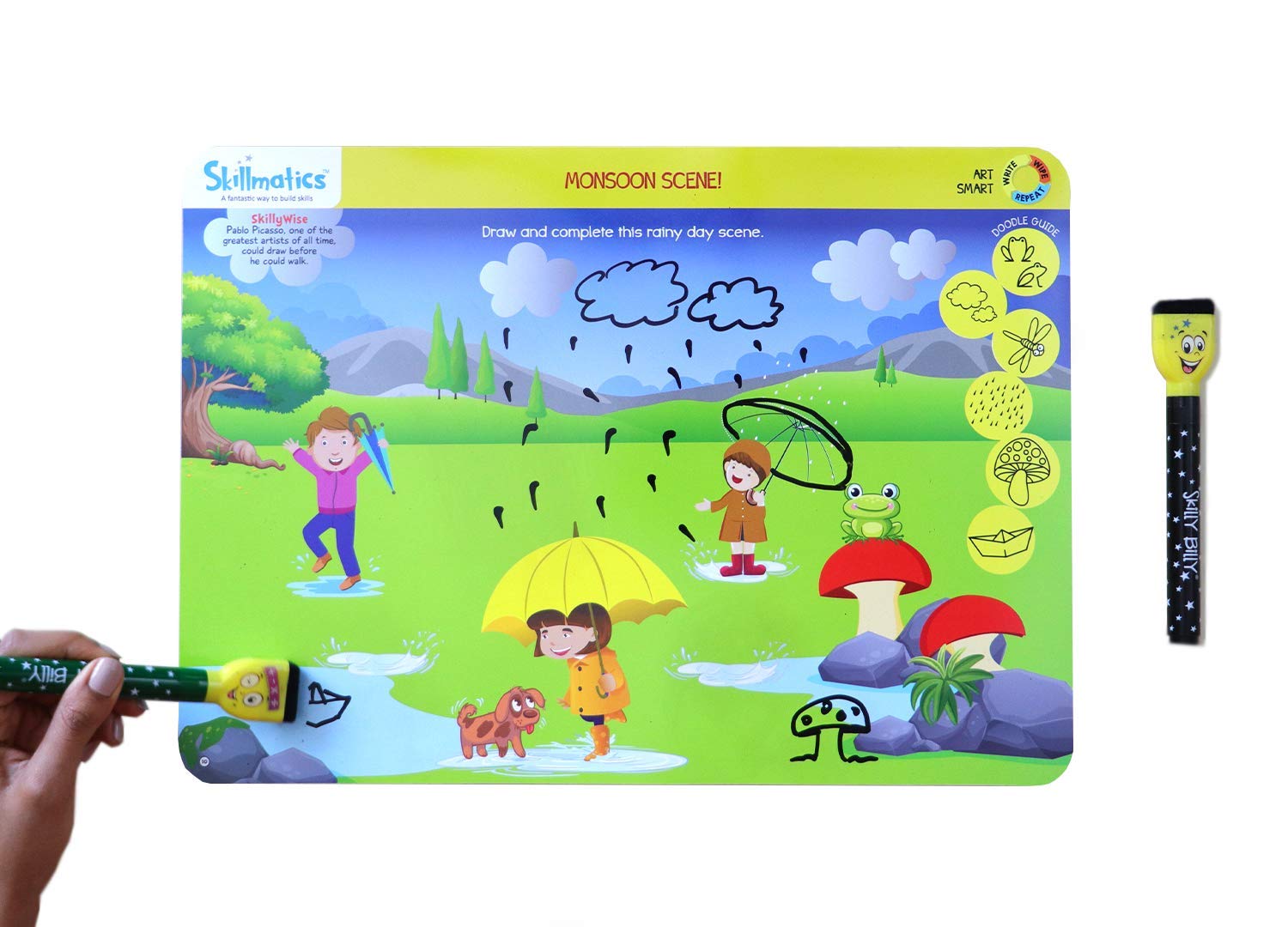 Skillmatics Art Smart (3-6 Years)/ Reusable Activity Mats - Image 3