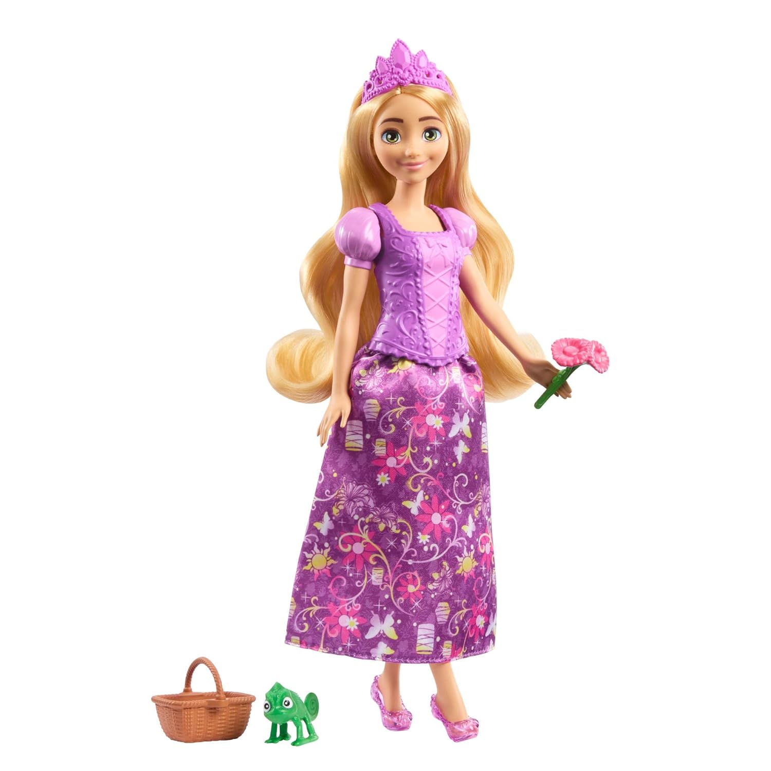 Disney Princess 2-in-1 Stories Rapunzel Fashion Doll with 2 Snap-On Bodices, 2 Skirts & 9 Accessories - Image 2
