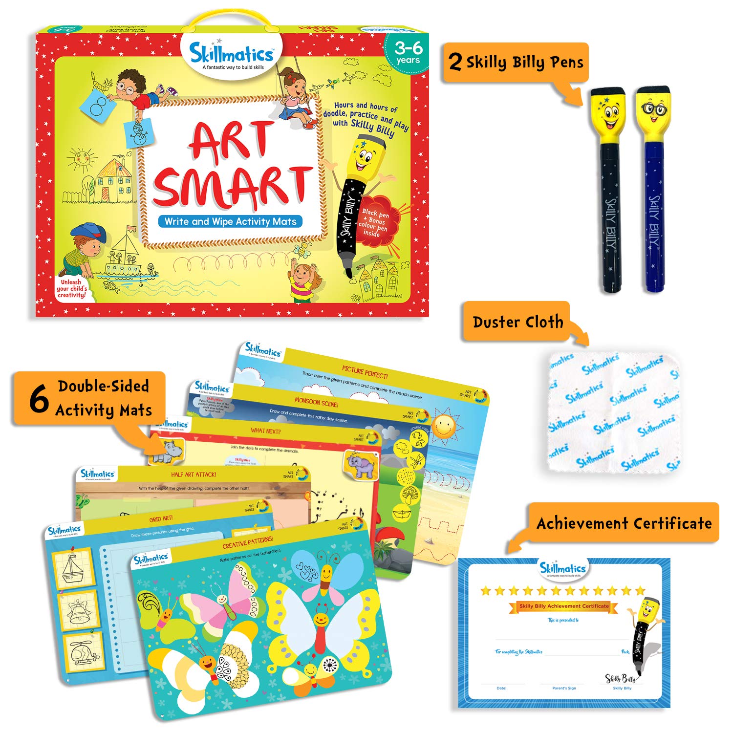 Skillmatics Art Smart (3-6 Years)/ Reusable Activity Mats - Image 7