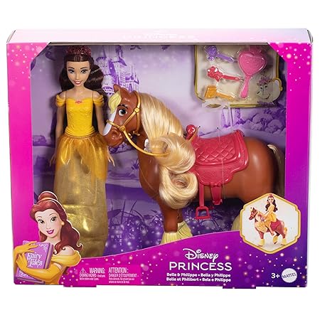 Belle Fashion Doll & Philippe Horse