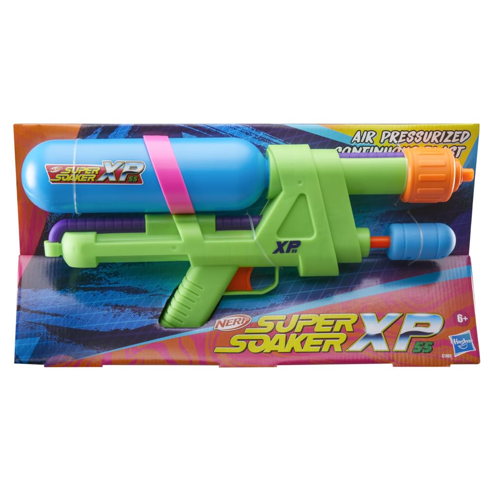 Nerf Super Soaker XP55 Water Blaster, Air Pressurized System, 517 ml Tank, Water Toys - Pichkari - Image 5