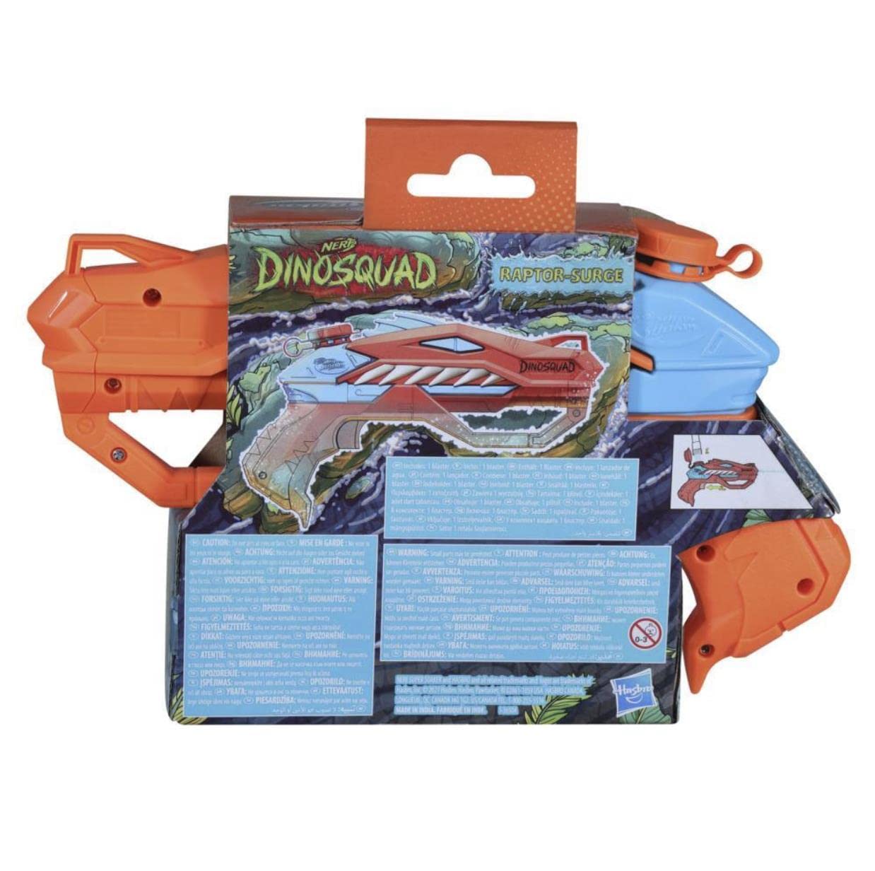 Nerf Super Soaker DinoSquad Raptor-Surge Water Blaster, Trigger-Fire Soakage Pichkari - Image 3