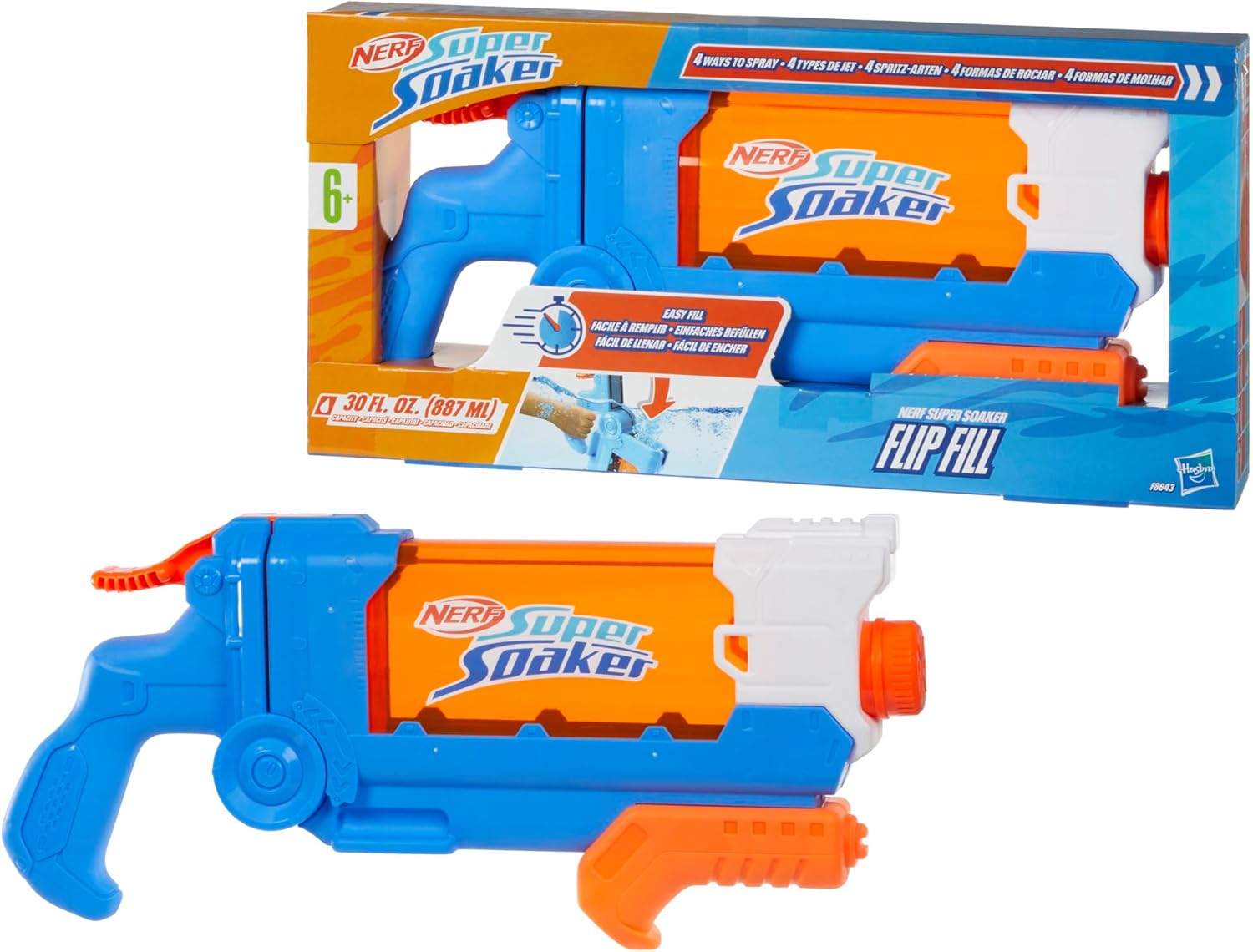 Nerf Super Soaker Flip Fill Water Blaster