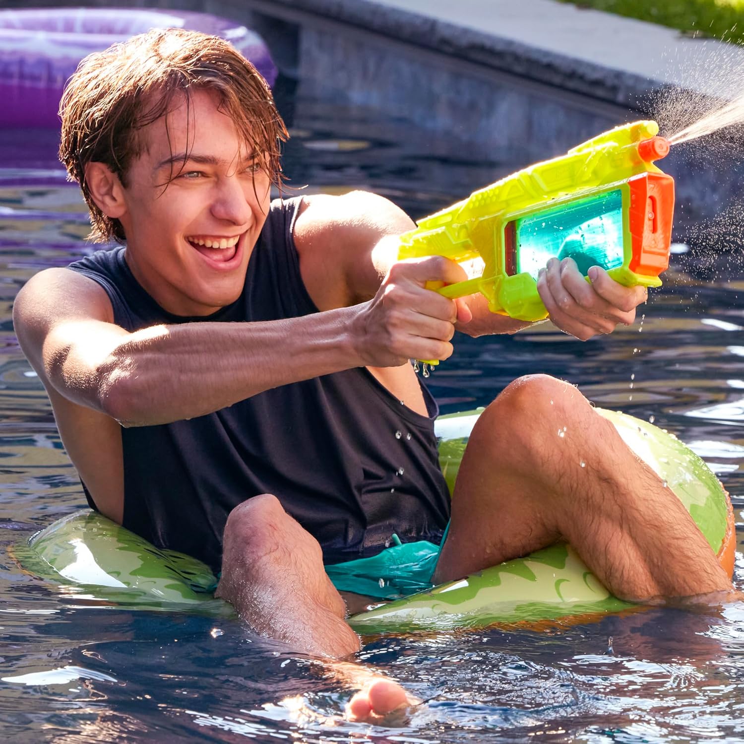 Nerf Super Soaker Dunk-Fill+ Water Blaster | Easy Instant Fill Tank, Just Dunk & Go | 358 ml Tank | Pichkari - Image 4