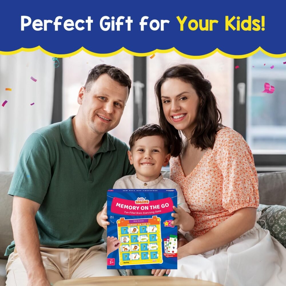 Alternative view of Age 3+ Years Smartivity Memory Game for Kids | Fun Matching Game - 12 Theme Cards & 3 Level Challenges