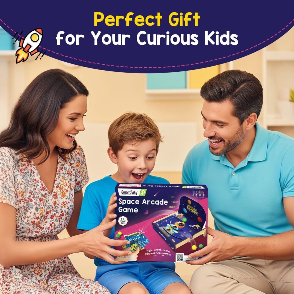 Alternative view of Age 6+ Years Smartivity Space Arcade Game for Kids I Fun 1-2 Player Shooting & Scoring Game