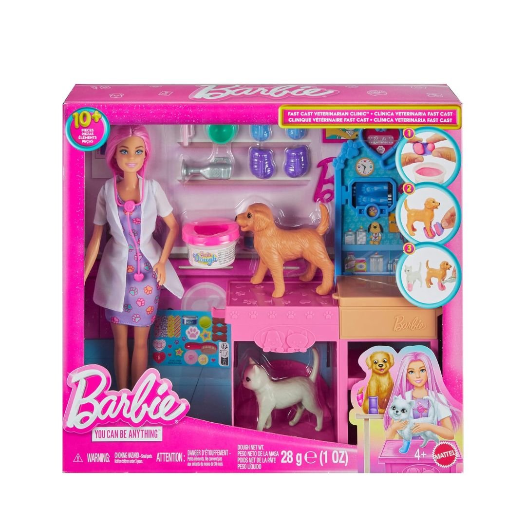 Barbie Fast Cast Veterinarian Clinic Playset