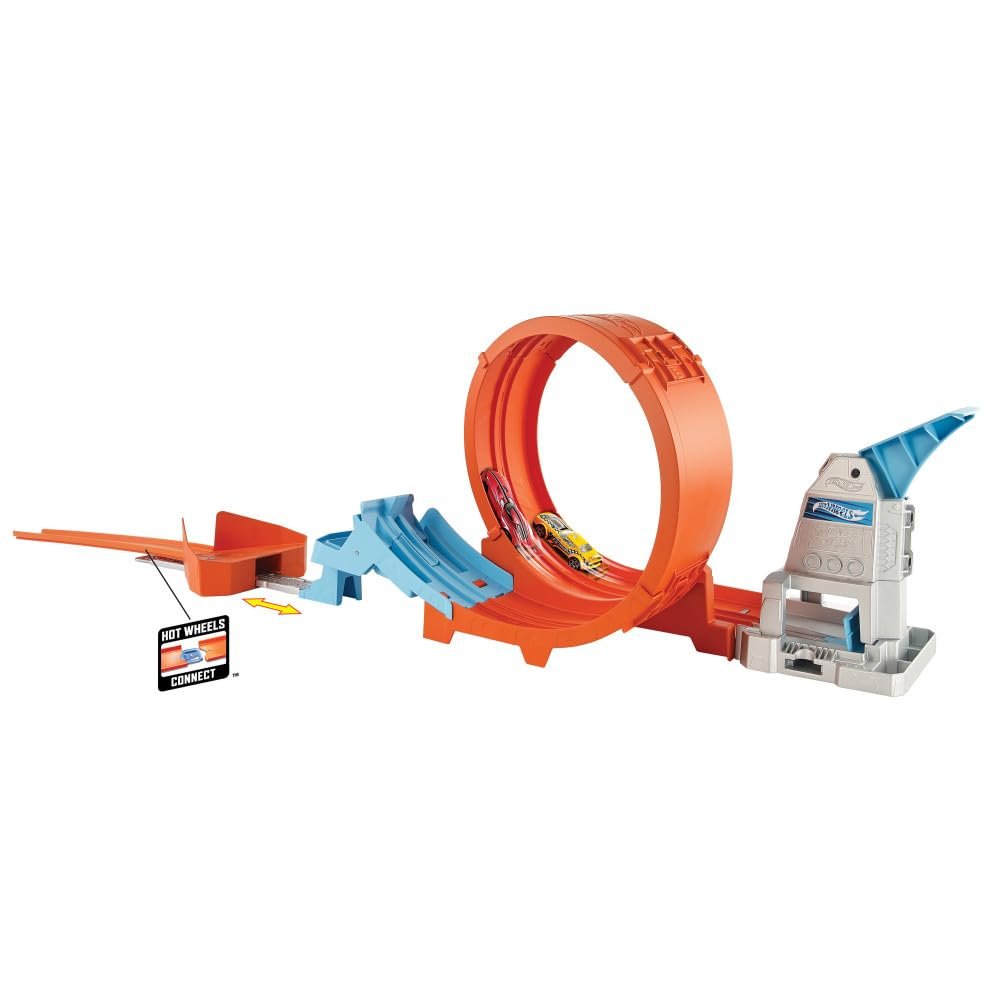 Hot Wheels Loop Stunt Champion™ Track Set with Dual-Track Loop, Dual Launch, Spring Ramp & 1 Car - Image 10