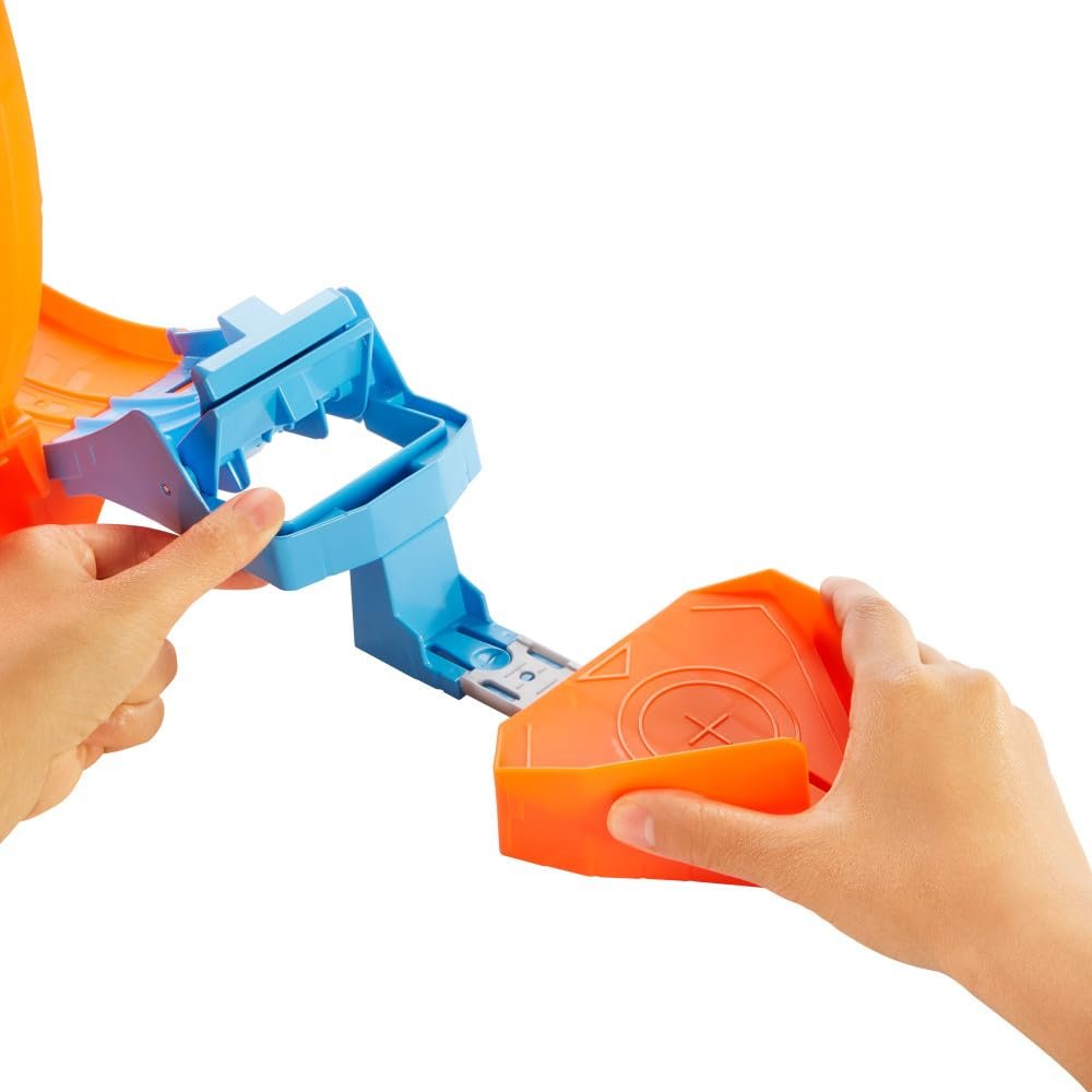 Hot Wheels Loop Stunt Champion™ Track Set with Dual-Track Loop, Dual Launch, Spring Ramp & 1 Car - Image 5