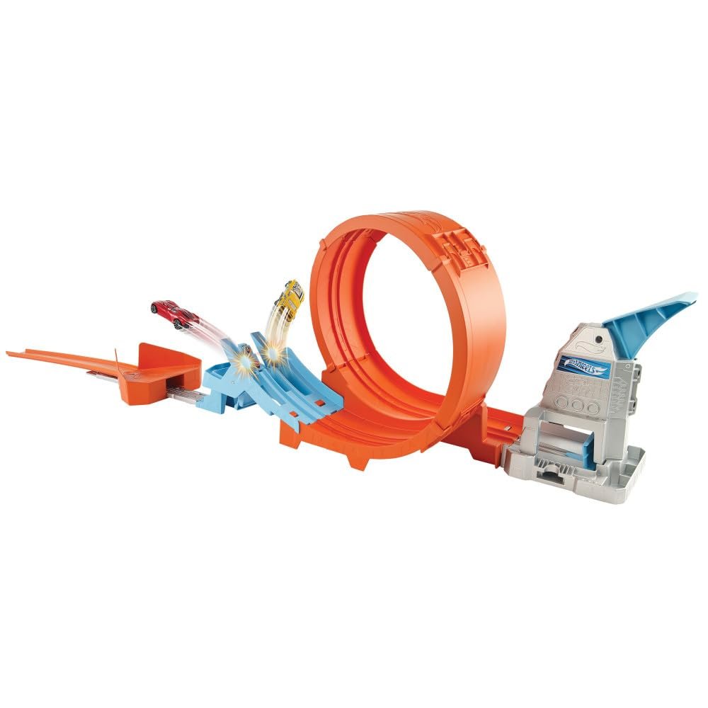 Alternative view of Hot Wheels Loop Stunt Champion™ Track Set with Dual-Track Loop, Dual Launch, Spring Ramp & 1 Car