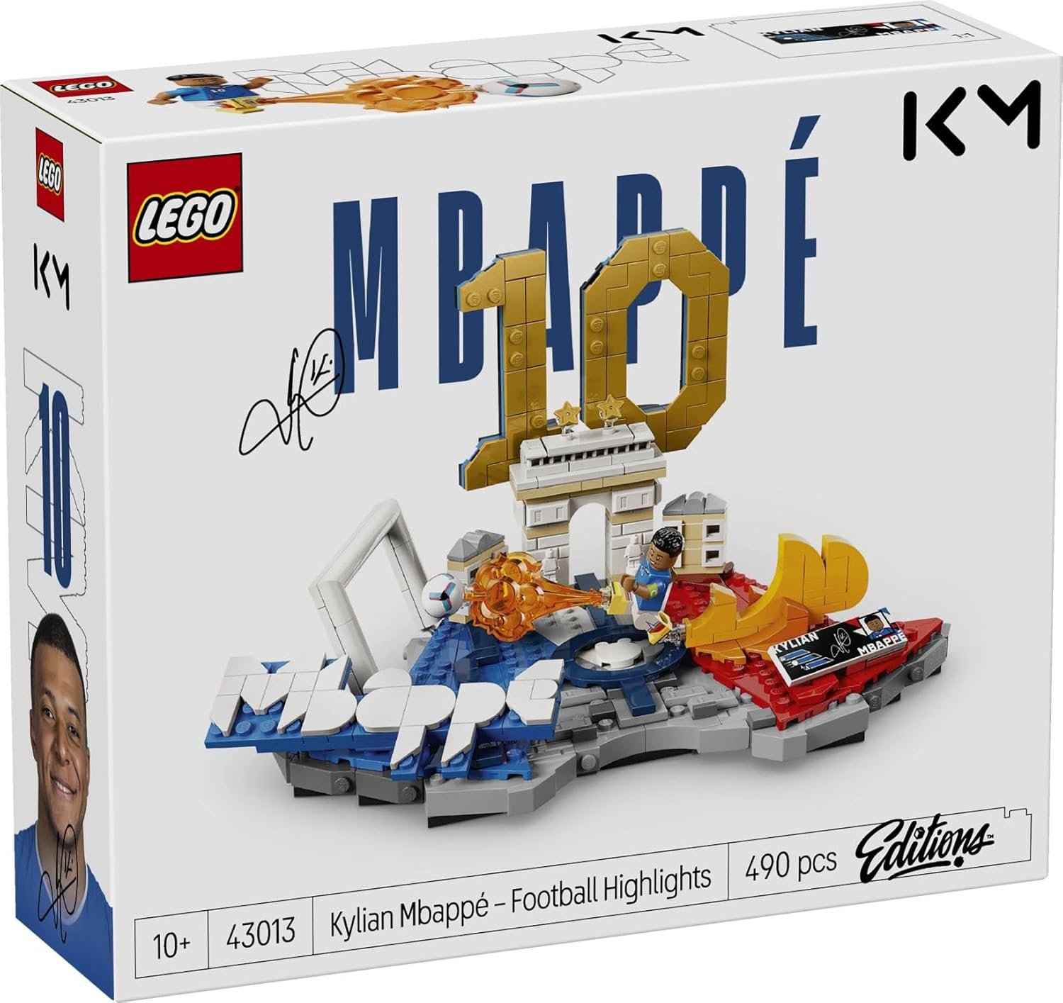 Alternative view of LEGO® Editions Kylian Mbappé – Soccer Highlights - Soccer Decor - Building Set for Kids - 43013