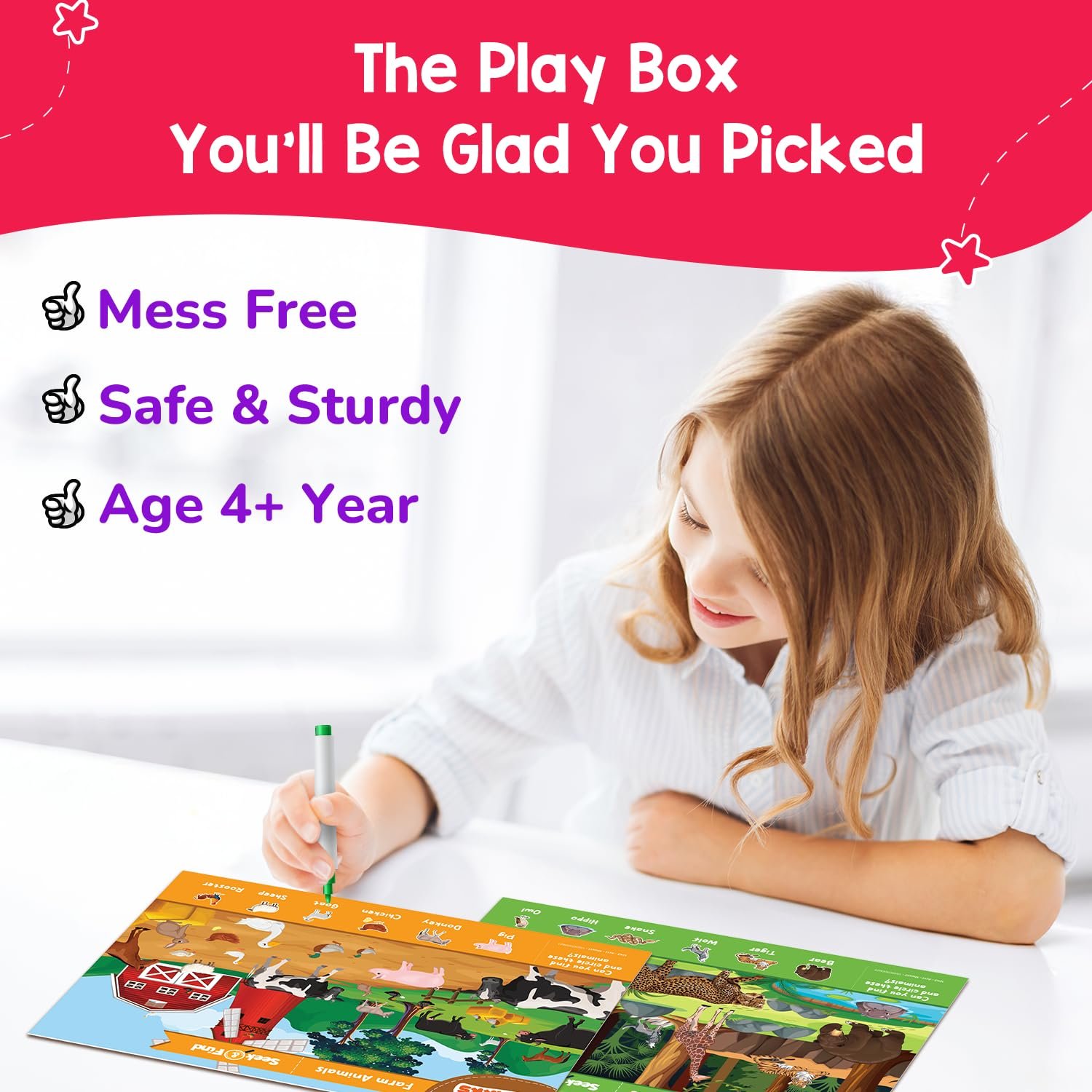 Smartivity Montessori Based Busy Box I 7in1 Preschool Learning Activity Kit for Toddler - Image 5