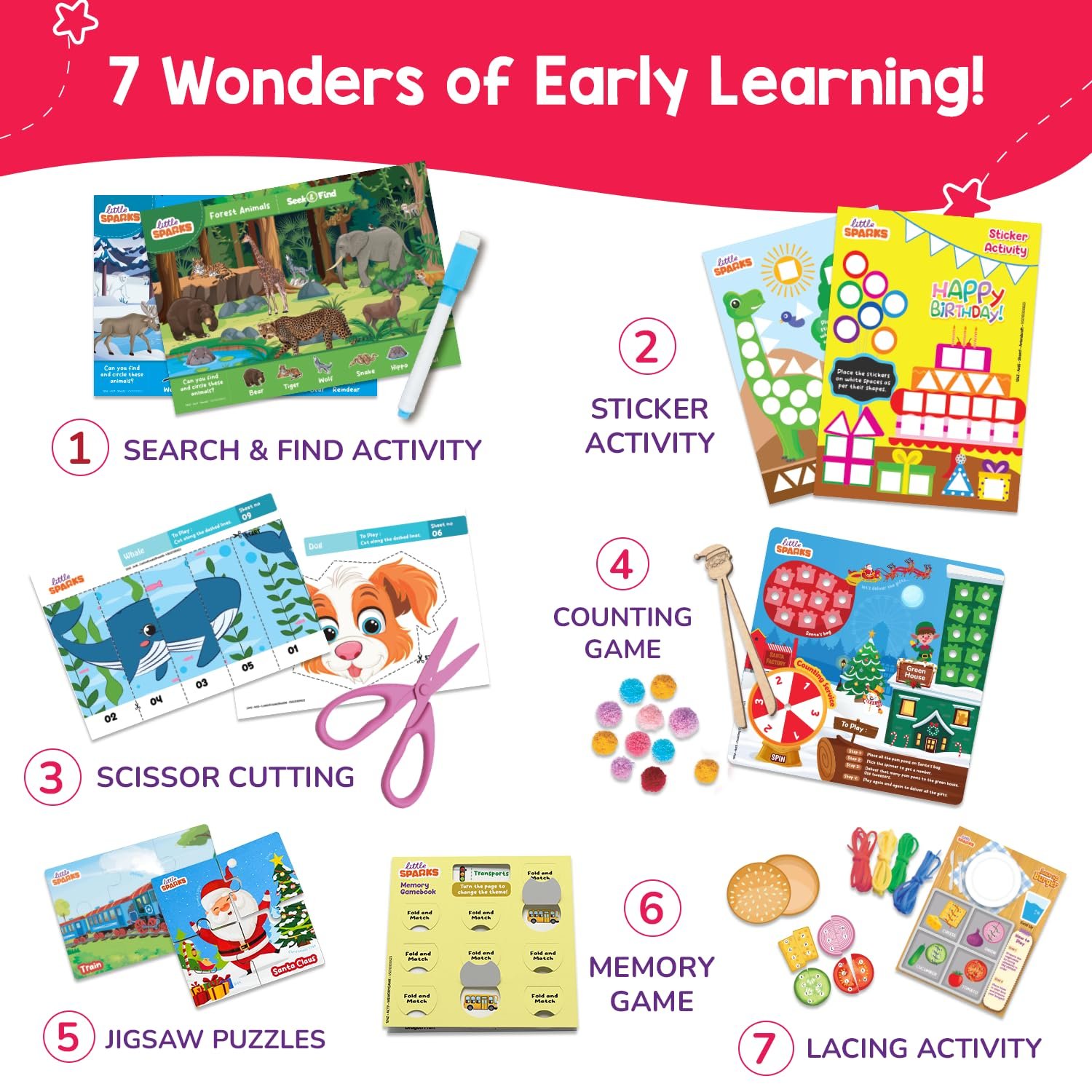 Smartivity Montessori Based Busy Box I 7in1 Preschool Learning Activity Kit for Toddler - Image 9