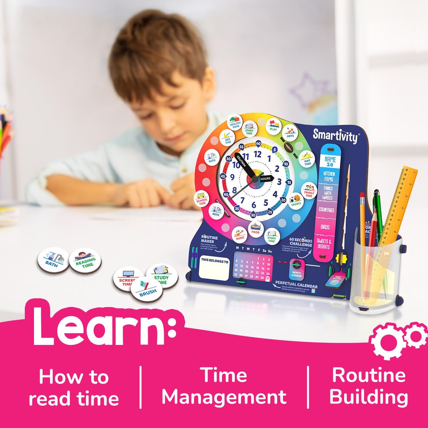 Smartivity Interactive Clock | 6 - 14 years | DIY STEM Construction Toy - Image 8