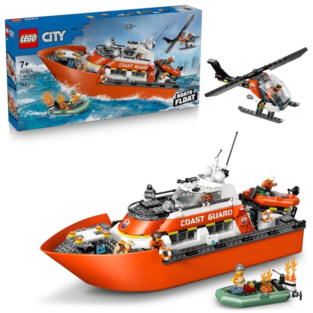 Lego 60504 City Coast Guard Rescue Boat & Helicopter