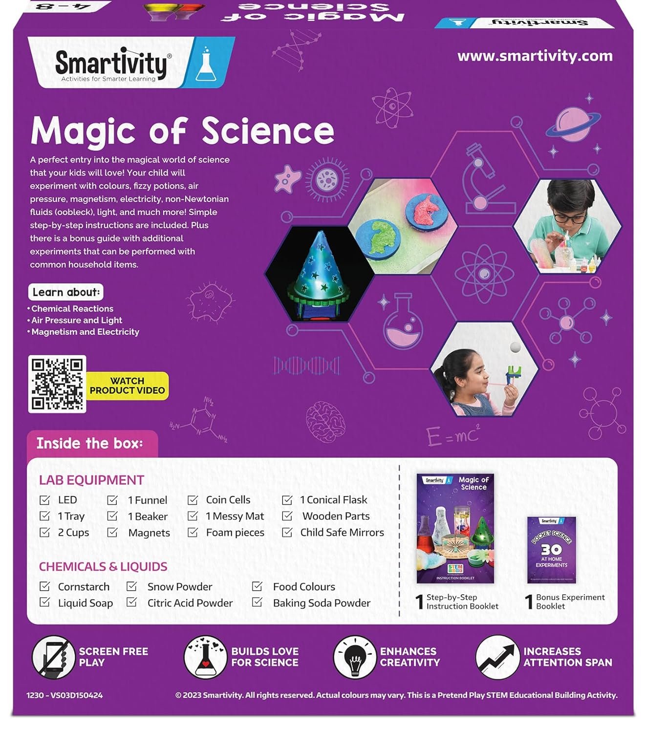 Alternative view of Ages 4-6-8 Years Smartivity Magic Science Kit for Kids | 50+ Amazing Science Experiments